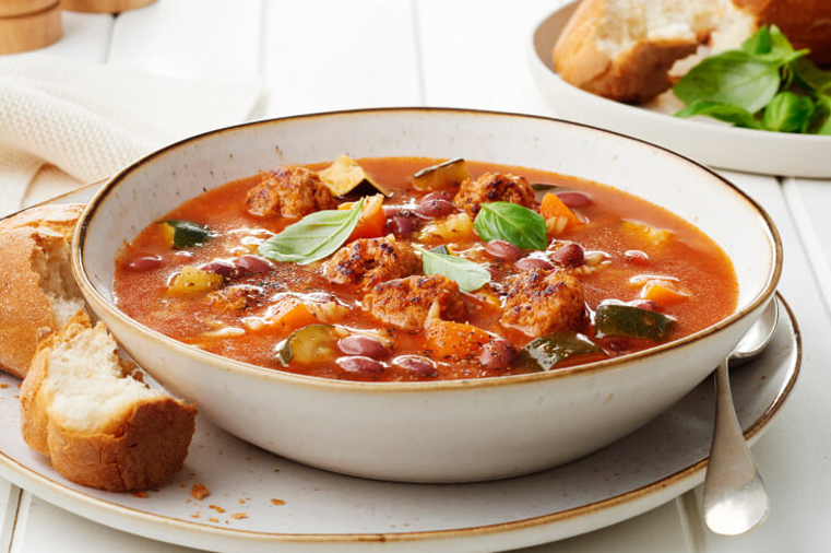 Hearty Meatball Soup